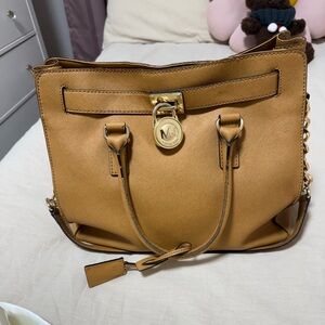 Michael Kors Brown Leather Satchel